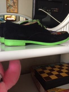 Ботинки замша