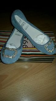 Итальянские балетки новые Versili замша