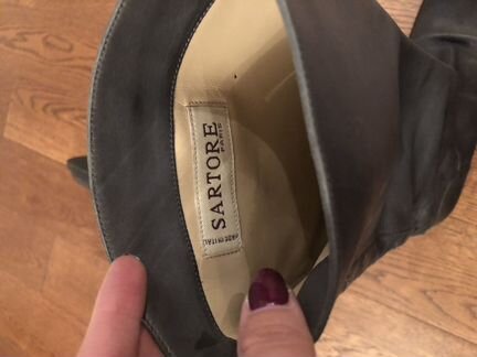 Кожаные сапоги марки Sartore. Размер 37