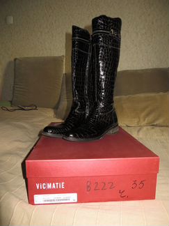 Сапоги осенние Vic Matie, разм. 35, б/у, нат.кожа