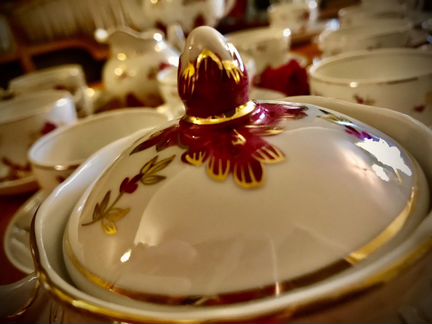 Старинный сервиз на 10 персон, дфз