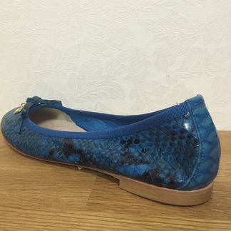 NilaNila р38 новые балетки синие 5033