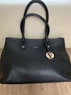 Сумка Furla чёрная кожаная