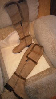 Baldinini замшевые сапоги