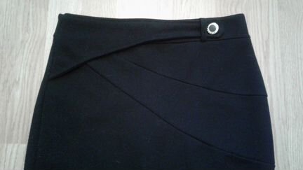 Классические юбки черная коричневая, М