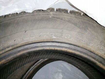 Комплект зимних нешипованных шин 155/70 r13 75Q