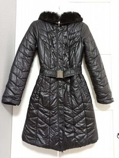 Теплое зимнее пальто Sela р. 42 + подарок из профи