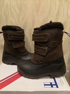 Зимние ботинки, кожаные, непромокаемые
