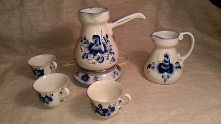 Кофейный набор Гжель СССР