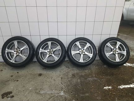 Колёса Субару 5x100, 17: диски Kosei RZ+лето