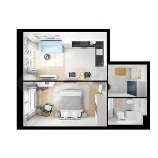 1-к квартира, 41.8 м², 13/13 эт.