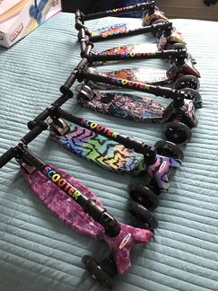 Самокат Scooter 21-st maxi print складной