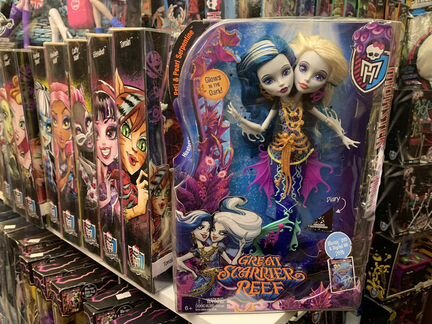Пери Перл страшный риф Монстр Хай кукла в коробке