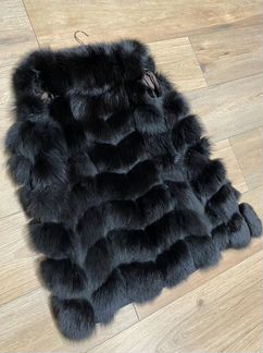 Жилетка меховая натуральная песец