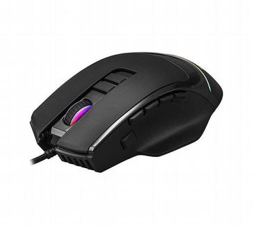 Игровая мышь hiper Quantum QM-1 чёрная (USB, 10 кн