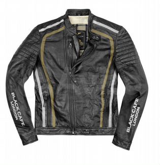 Мотокуртка кожаная Black-Cafe London Seoul