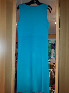 Бирюзовое платье р.46