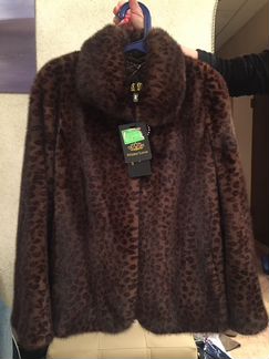 Шуба норковая трафариванная