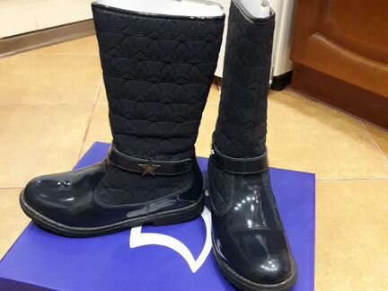 Сапоги для девочки Котофей р.34, натуральная кожа