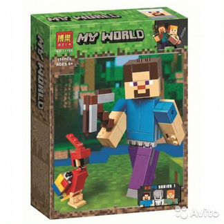 Конструктор bela 11166 Стив с попугаем