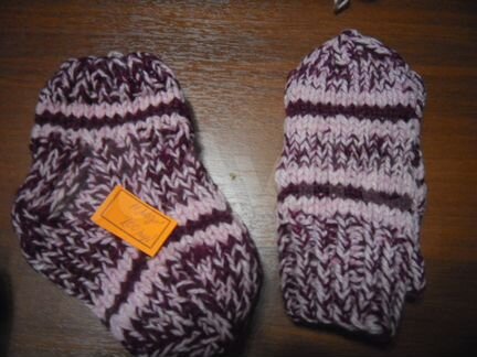 Варежки,носки, детские и взрослые- новые, шерсть