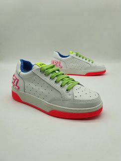 Кроссовки Chanel Шанель белые с розовым