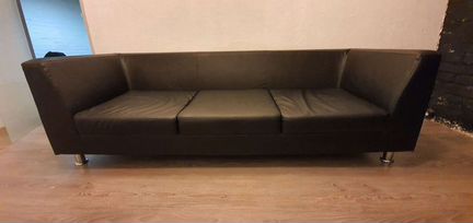 Диван 3х местный черный