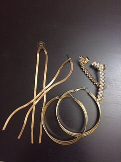 Набор Серег бижутерия под золото