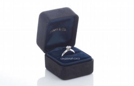 Золотое помолвочное кольцо Tiffany с брил. 0.52 ct