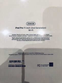 iPad Pro 11” 2020 256gb wifi gray новый