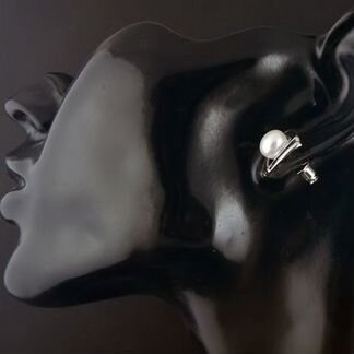 Серьги ручной работы с жемчугом