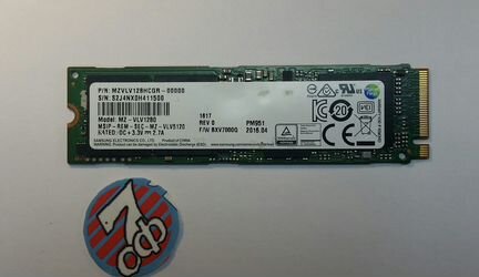 Жесткий диск 128Gb SSD P3X4 M2 2280 mzvlv128hcgr