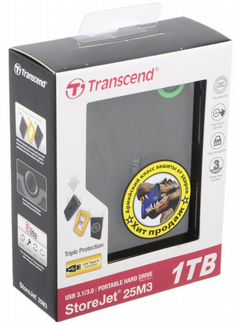 Внешний HDD Transcend StoreJet 25M3 1 тб