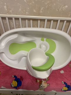 Ванночка и стульчик в ванну Happy Baby