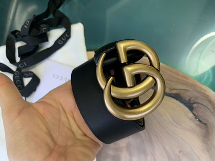 Ремень gucci кожаный 4 см