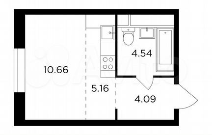 Квартира-студия, 24.5 м², 10/30 эт.