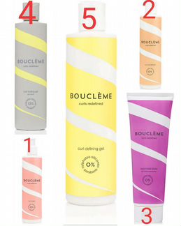 Кондиционер, крем и гель Boucleme для кудрявых вол