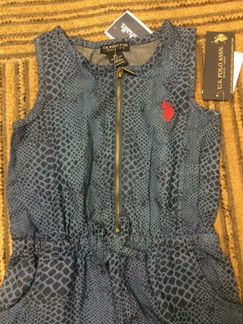 Новый сарафан US Polo Assn., рост 100 см