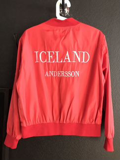 Бомбер красный