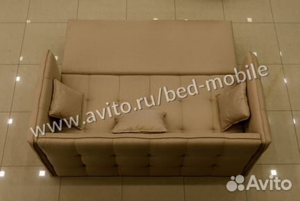 Диван Софт Клюква бежевый