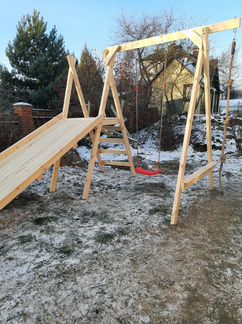 Деревянная горка