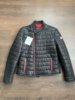 Кожаная куртка Moncler