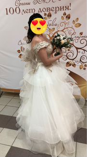 Шикарное свадебное платье