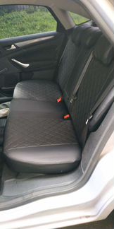 Чехлы из экокожи Сузуки сх4 хетчбек. Чёрно-синие