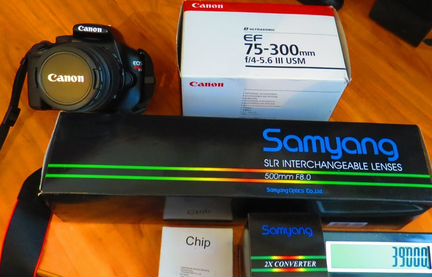 Canon EOS 1100D KIT плюс обьективы