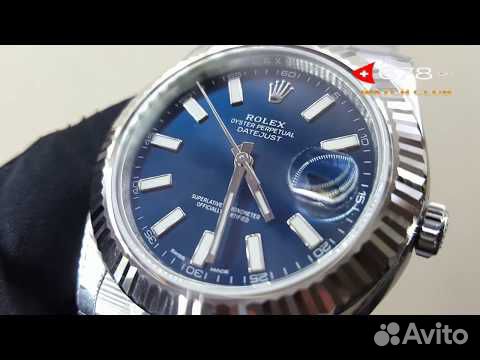 rolex datejust ii blue dial